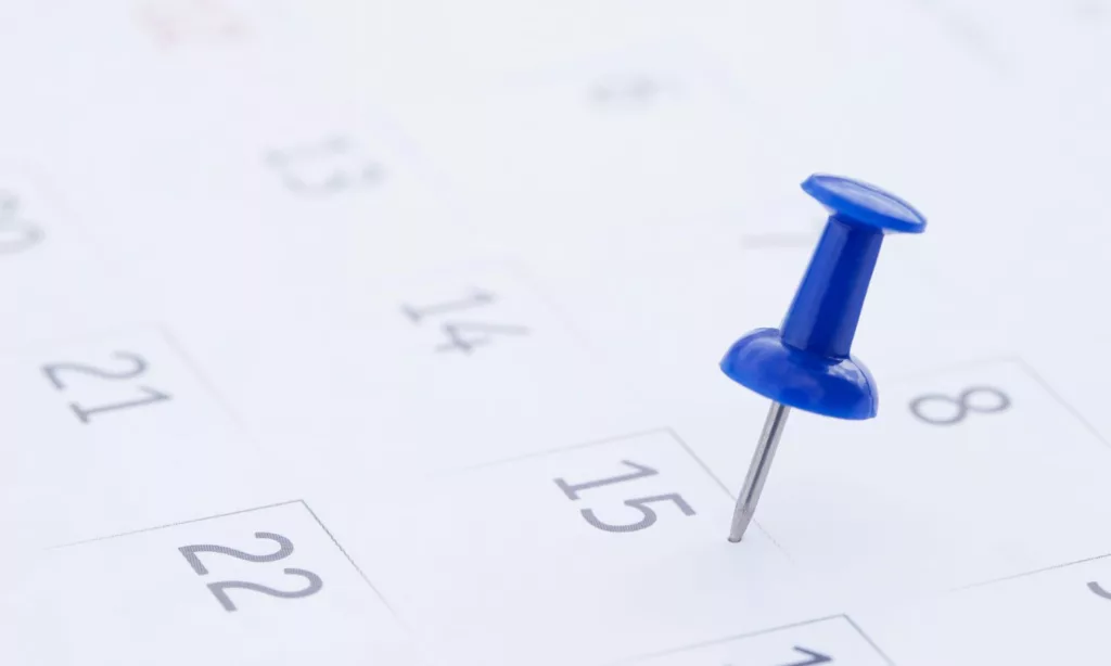 Key tax dates and deadlines