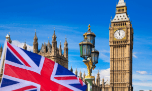 2024 General Election- Big Ben and a British flag